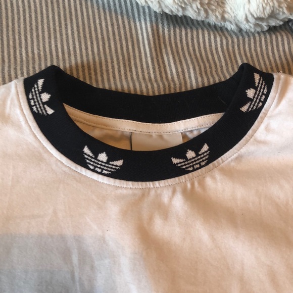 NWOT adidas x UO Trefoil Ribbed Collar Tee - Picture 11 of 13